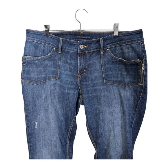 Levi's Womens 542 Skinny Jeans size 18 Mid Rise Blue Denim - Picture 3 of 7